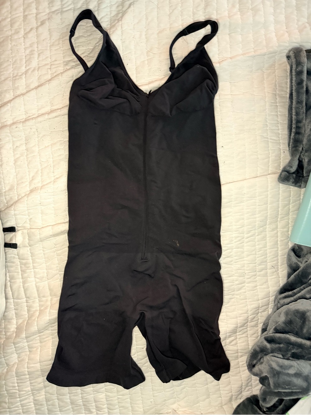 Black One-Piece Shapewear Romper